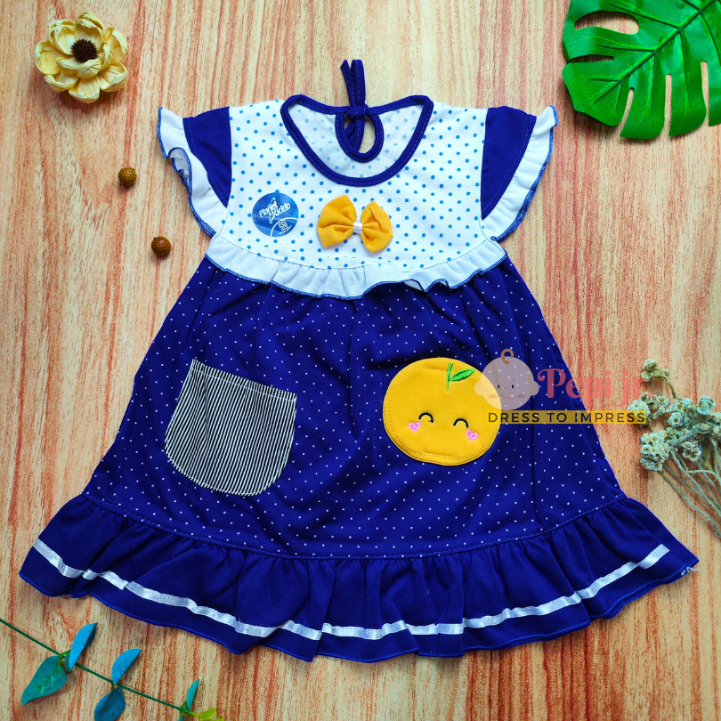 (BigFr-03) Dress bayi perempuan 12-24 bulan 1-2 tahun  / baju bayi anak perempuan lucu Planet Kidz