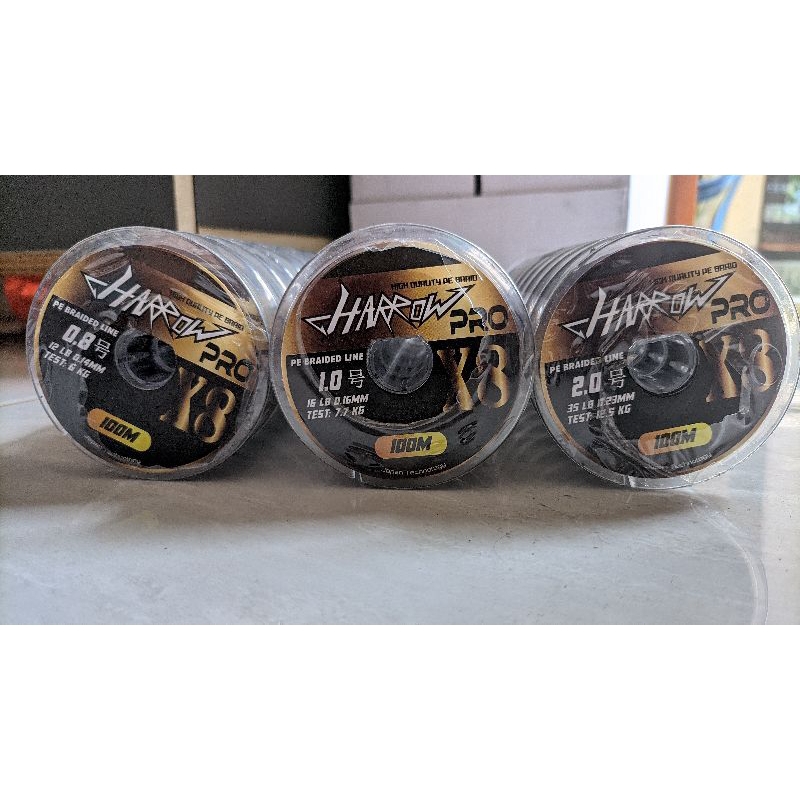 PE. BRAIDED LINE HARROW PRO X8