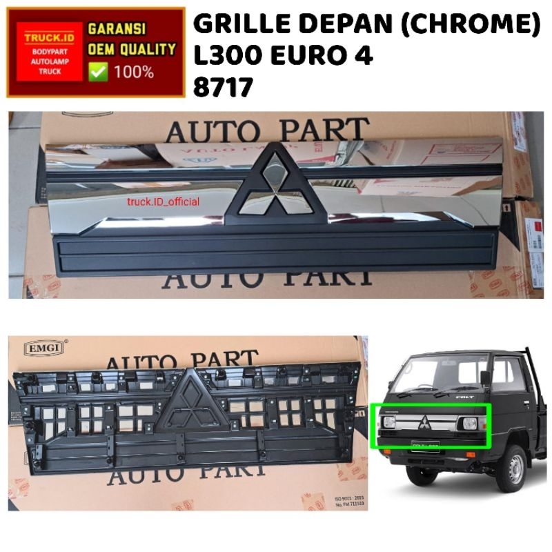 GRILL GRILLE RAM RAMBANG DEPAN L300 EURO 4 CHROME *8717