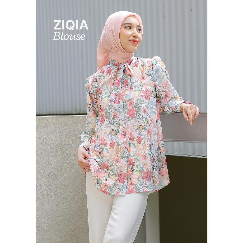 ZOYA Ziqia Tunik New Arrival 2024 Atasan Blouse Kemeja Blus Best Seller Pakaian Muslim Wanita Busui 
