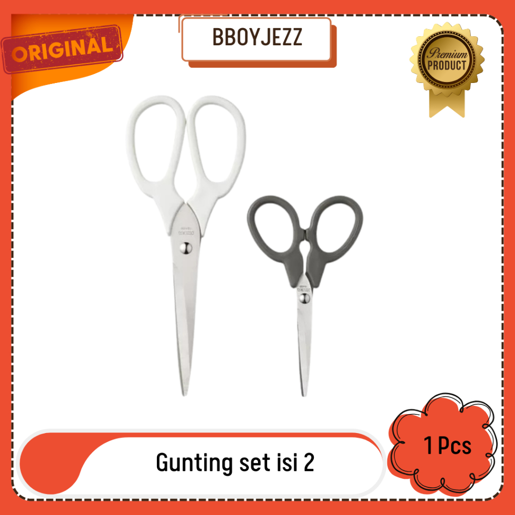 

Gunting set isi 2 pcs , gunting dapur multifungsi gunting IKEA MARKBART