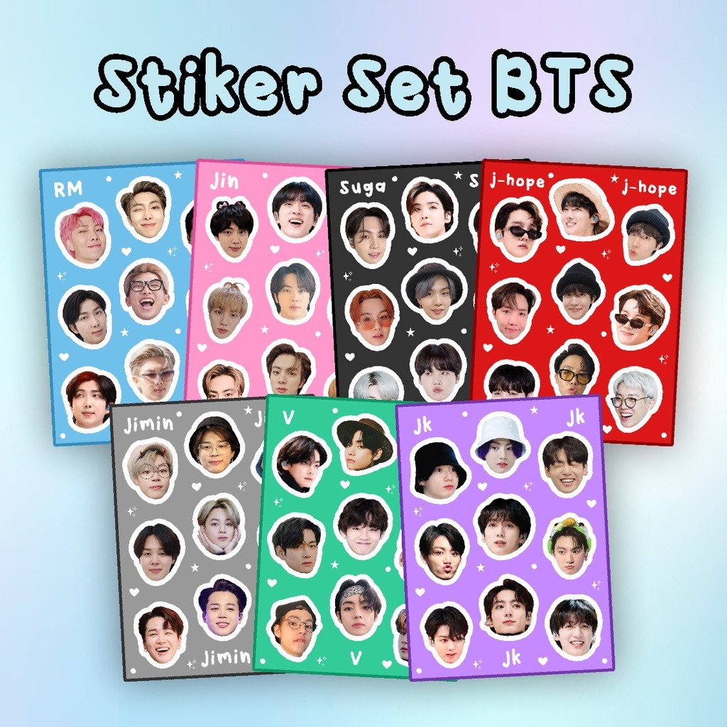 

Stiker Kiss Cut Kpop BTS
