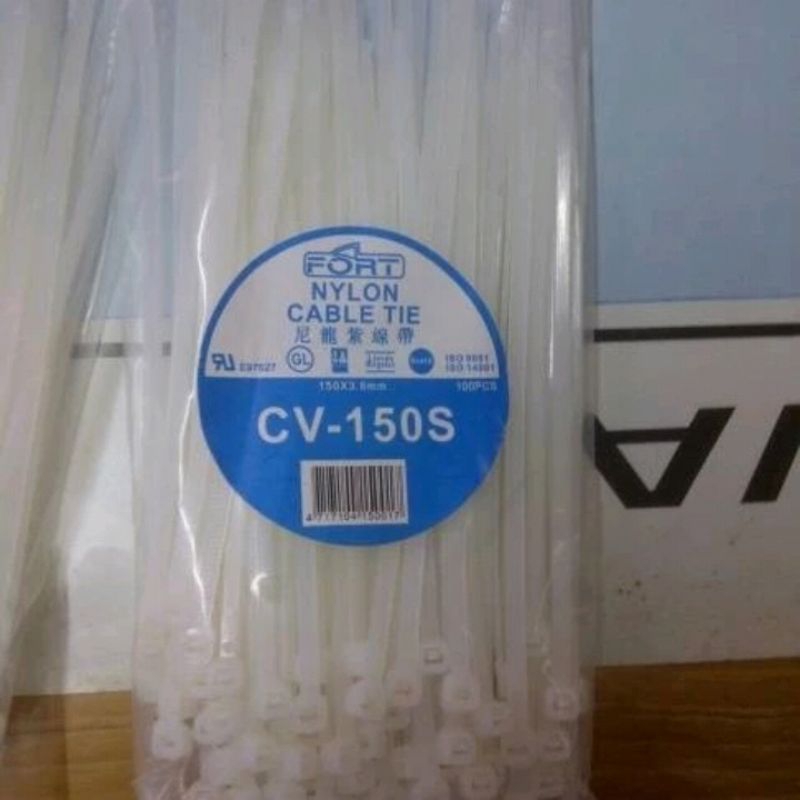 

Cable Ties Fort TYPE: FSM 4x150- SIZE: 150X3.6MM isi 100 pcs/pack -Putih