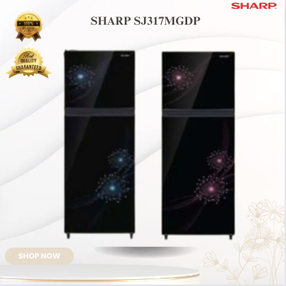 SHARP Kulkas 2 PINTU SJ317MGDP 205L/SJ-317MGDP/SJ 317MDGP/SHARP KULKAS 2 PINTU/SHARP KULKAS LOW WATT