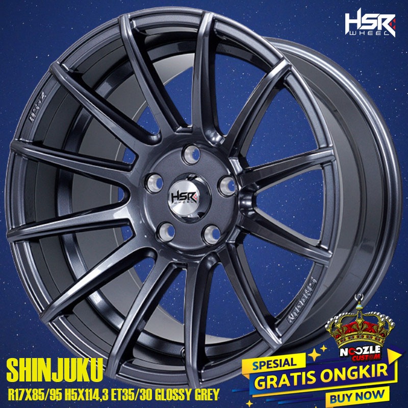 Velg Mobil Ring 17 Spack Belang Lubang 5 Pelek Racing INNOVA CRV R17