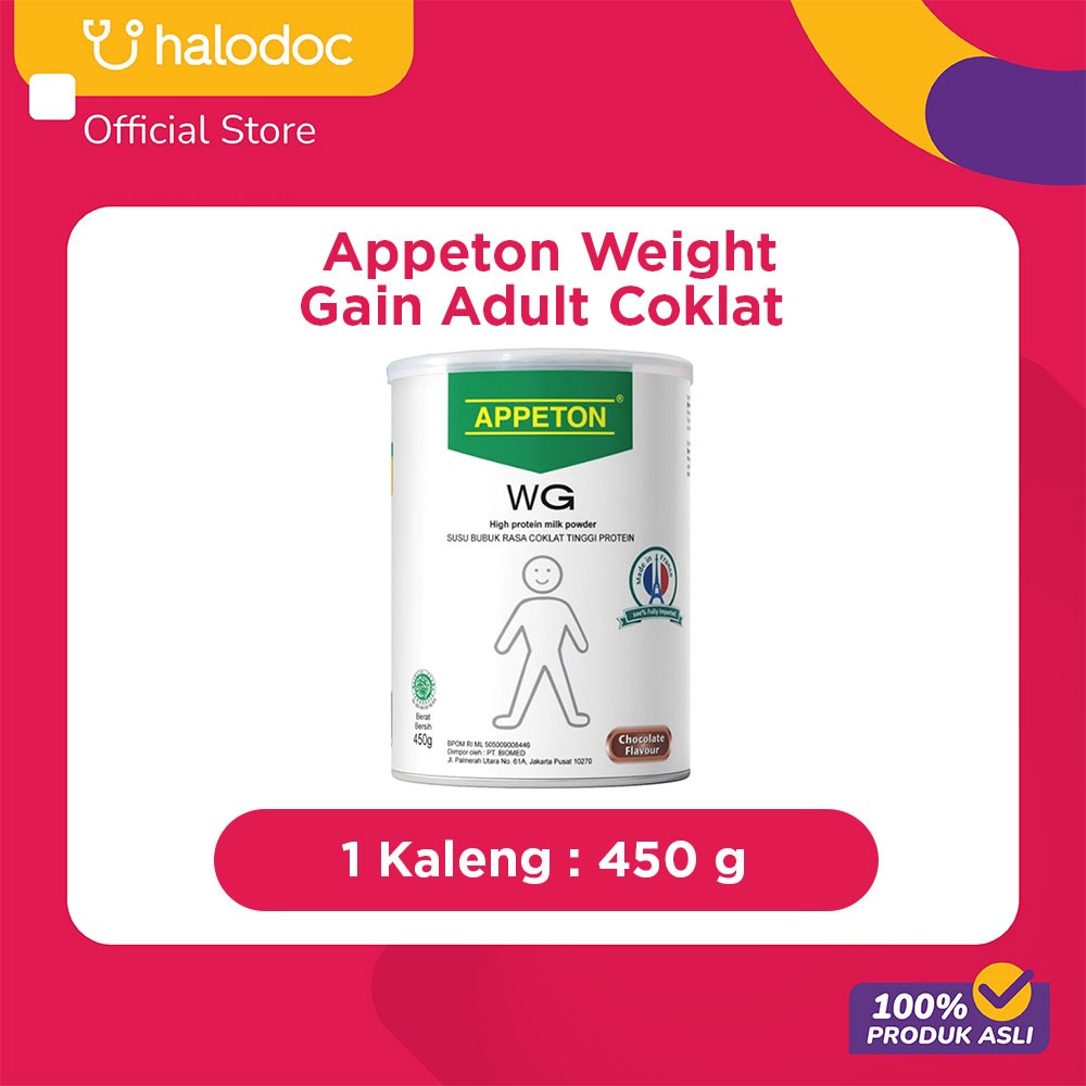 

Appeton Weight Gain Adult Coklat 450 G