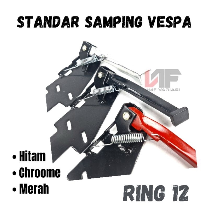 Standar samping Vespa Px Exel Super Sprint Exclusive  Ps strada Pts ring 12 Model sip