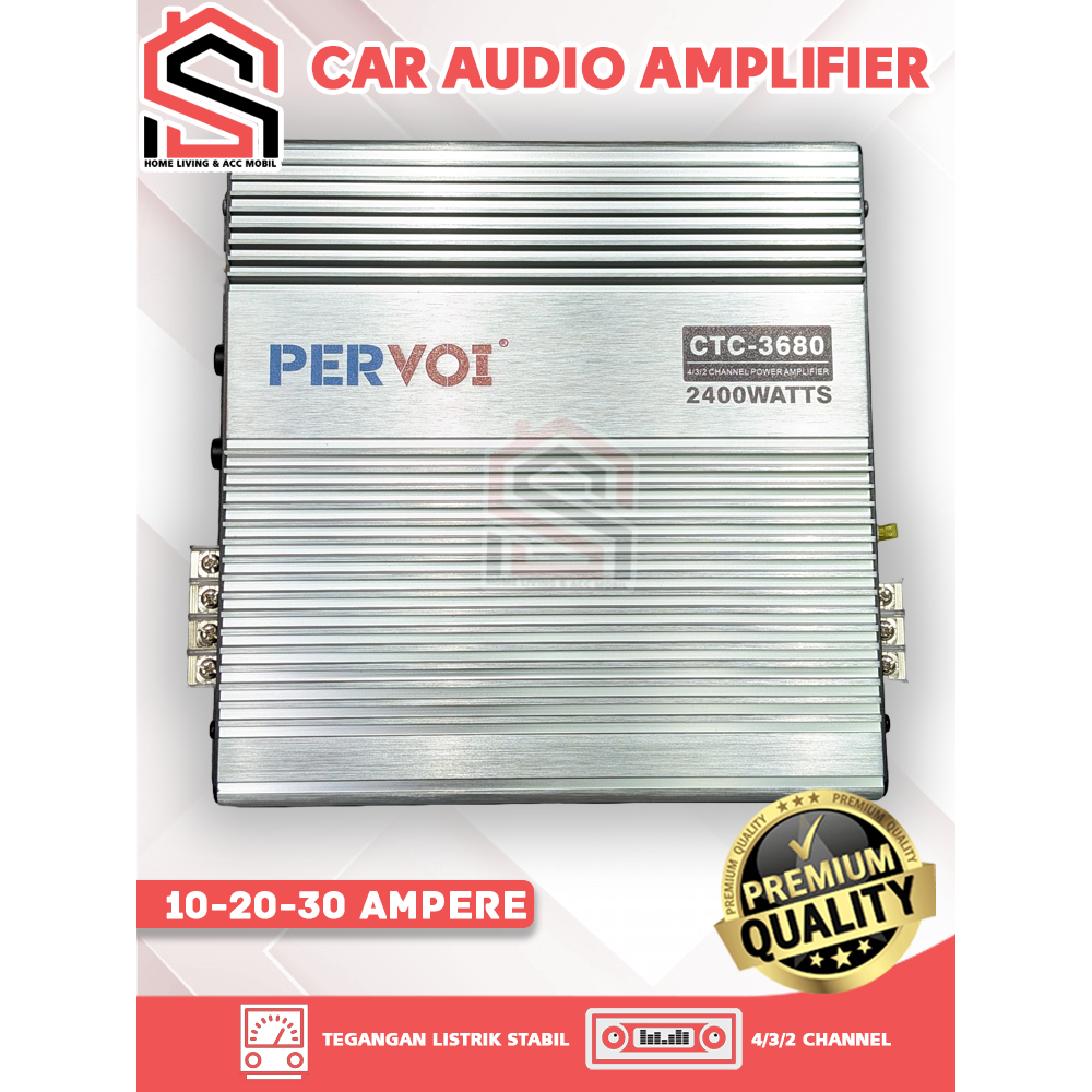 Car Audio Amplifier - Power Amplifier Audio Mobil / Power Amplifier High Car Amplifier Untuk Mobil