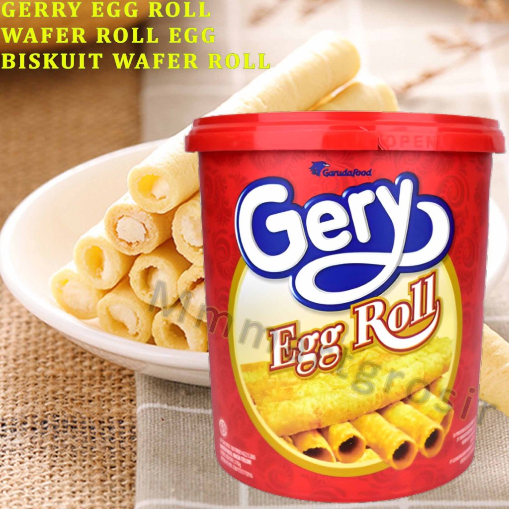 

Gerry Egg Roll / Biskuit Wafer Roll / Wafer Roll Egg / 210gr