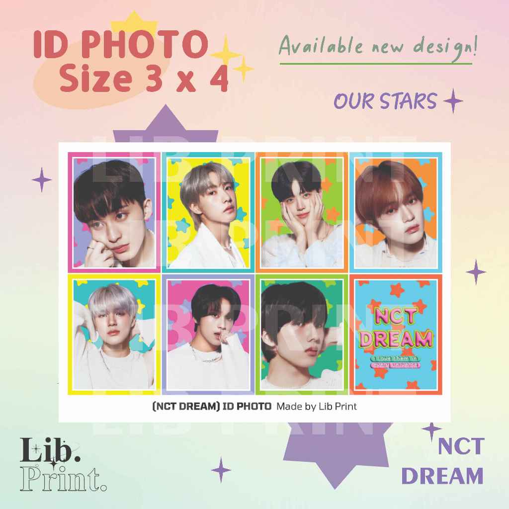 ID PHOTO NCT DREAM ART PRINT OUR STARS