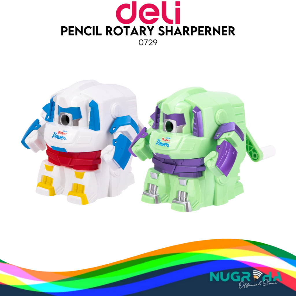

DELI Rotary Pencil Sharpener / Rautan Meja Putar Berbentuk Robot 0729