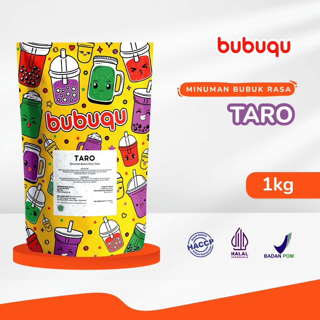 

Powder Drink Taro Latte Bubuqu 1 Kg - Bubuk Minuman Taro Susu