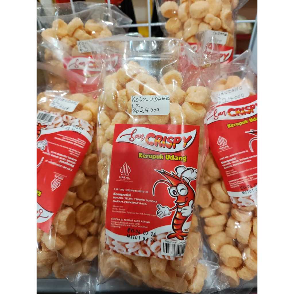 

Krupuk Udang Koin SanCrispy