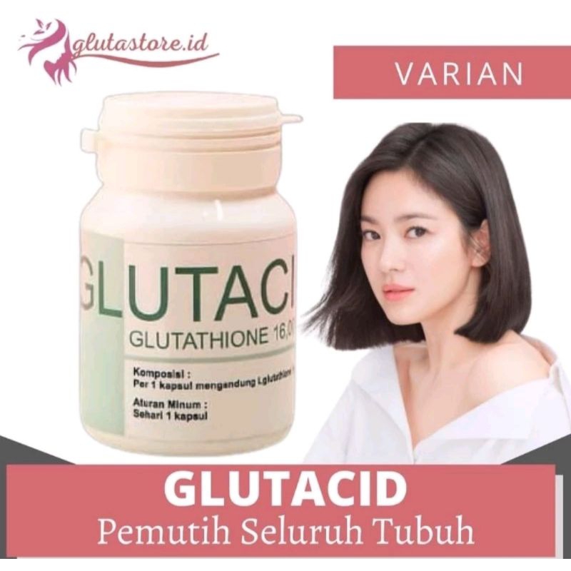 Qt61Glutacid 16000 mg Ori Bpom Pemutih Badan Permanen Pemutih Kulit Pria Pemutih Badan Bpom Asli // 