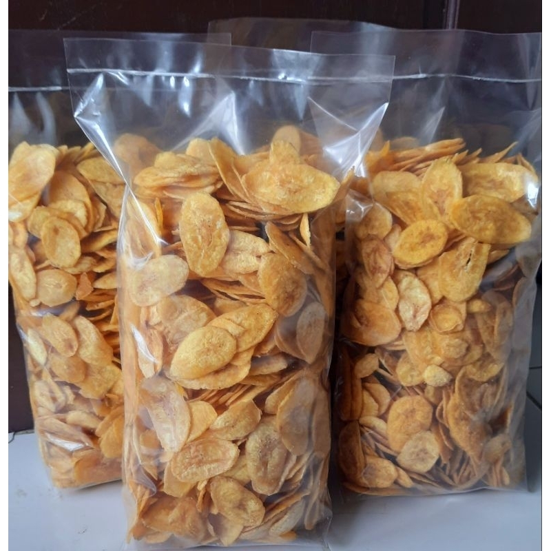 

Keripik Pisang Koin Tipis Renyah Murah / Kripik Pisang Oval Koin Enak Murah