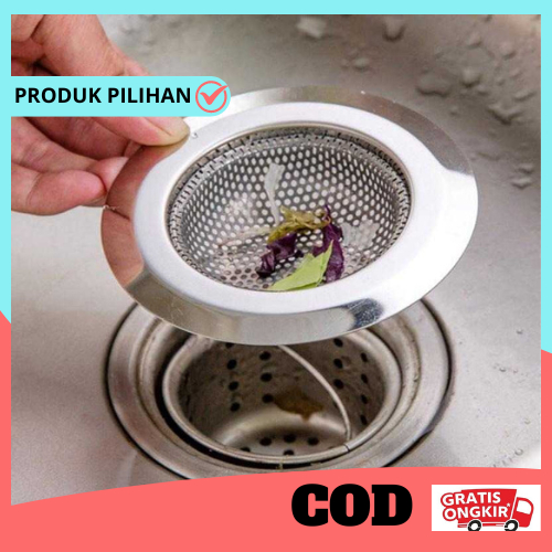 Penutup Penyumbat Lubang Wastafel Stainless Steel/Penyumbat Lubang Wastafel Cuci Piring/Saringan Was