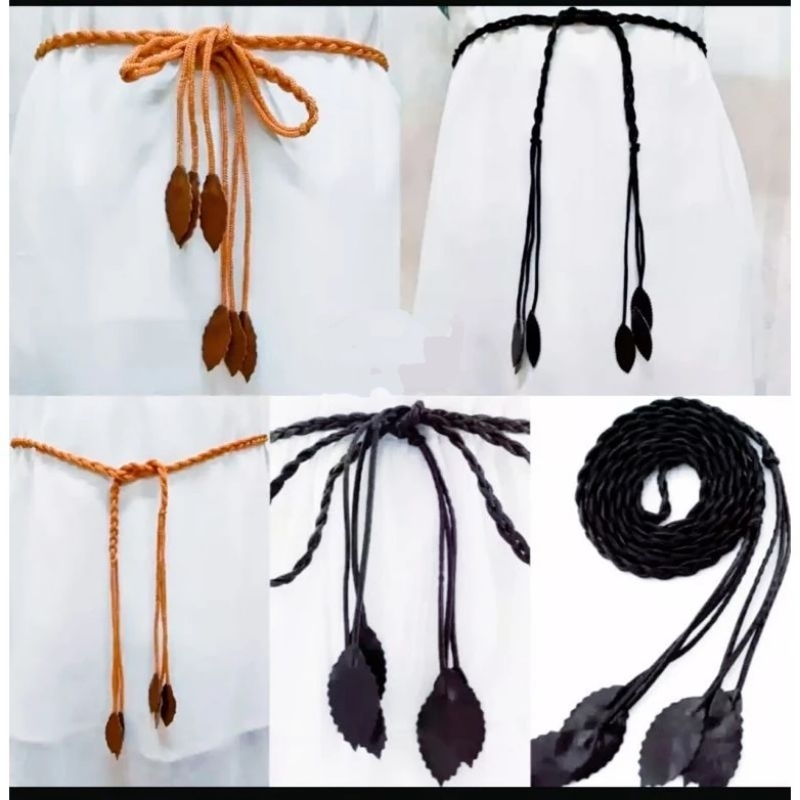 [Ji] IKAT PINGGANG KEPANG DAUN / IKAT PINGGANG DRESS / SABUK WANITA / FASHION WANITA