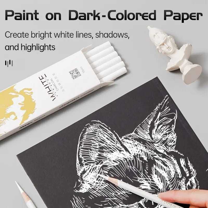 

Maries White Charcoal Pencil C7302 | Pensil arang putih