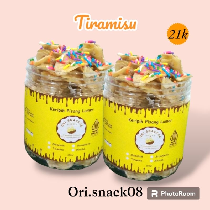 

Keripik Pisang Lumer 600ml|Tiramisu