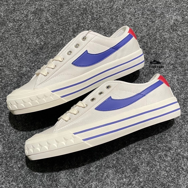 SEPATU COMPASS RETROGRADE WHITE IN BLUE COMPASS PUTIH