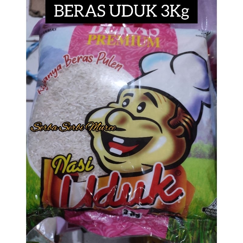 

Beras Premium Uduk kemasan 3kg / Beras Zakat