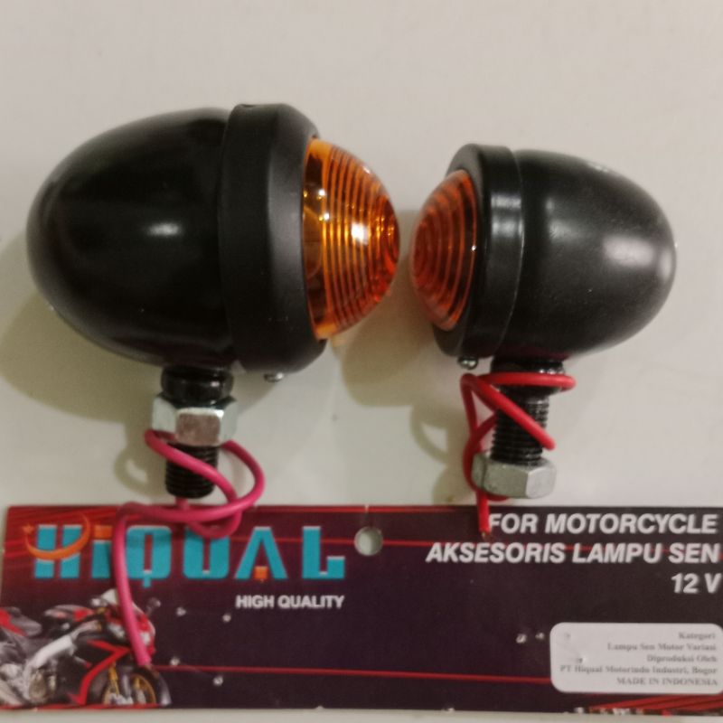 LAMPU SEN MOTOR MODEL ACIPI BULAT BESAR/KECIL KLASIK UNIVERSA