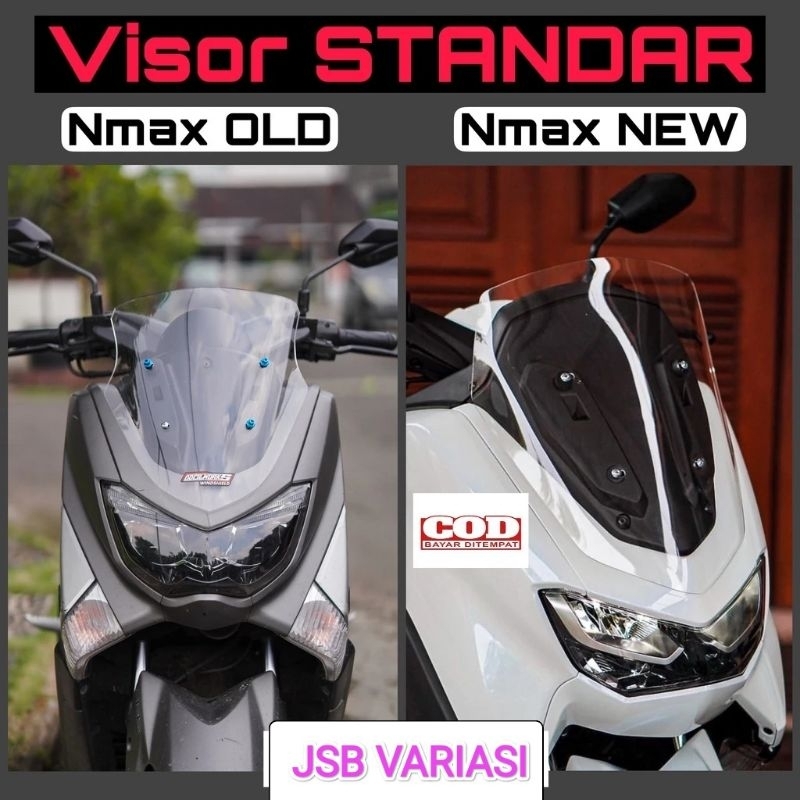 Visor Windshield Standar Bening New Nmax 2020 Visor Windshield Nmax OLD 2015 - JSB VARIASI