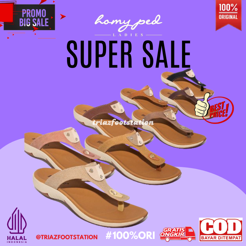 Homyped Sandal Wanita Casual KAREN-N31 Sendal Flat Jepit Kasual Murah | 100% Original Homyped