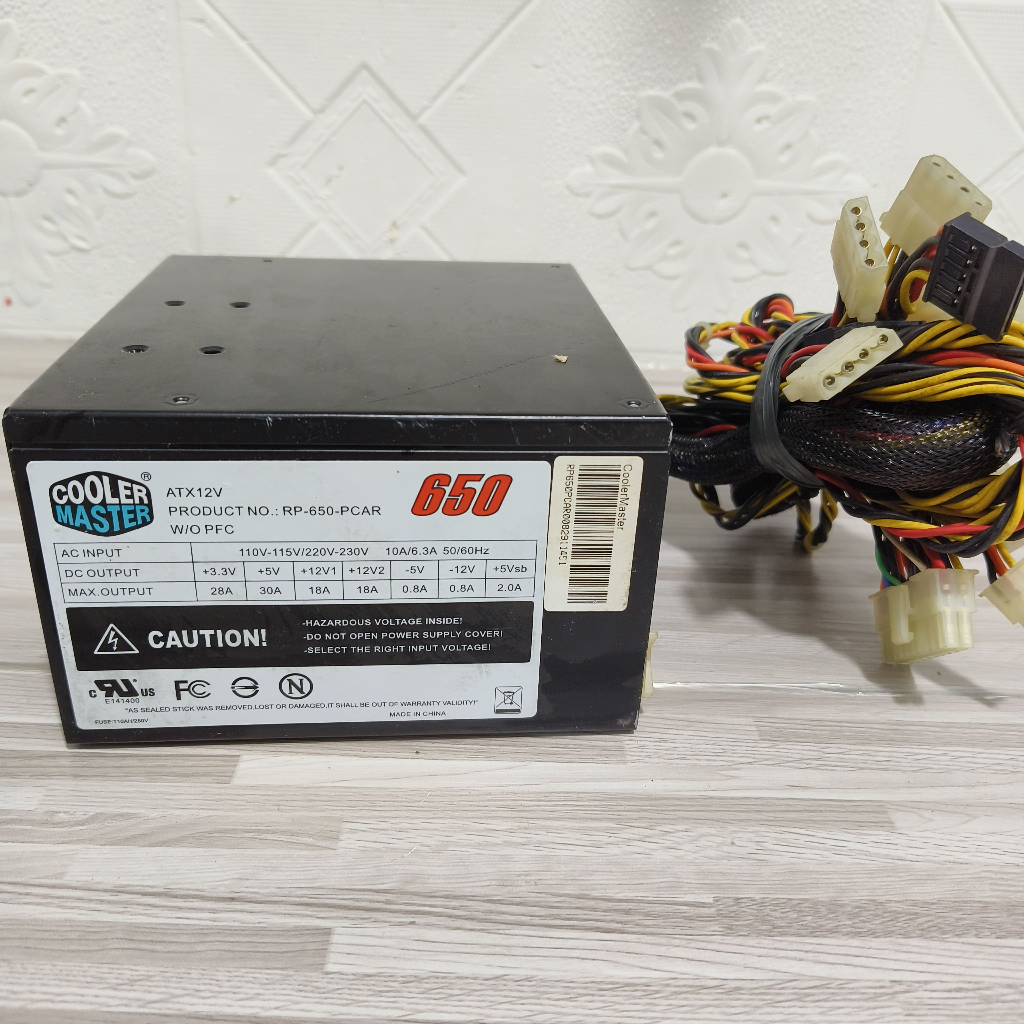 PSU GAMING COOLER MASTER 650W PURE