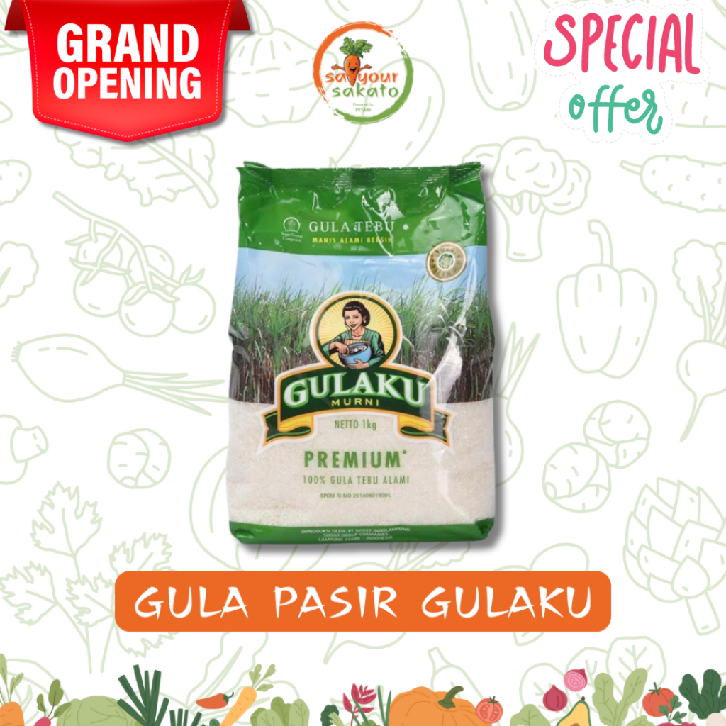 

Gula Pasir Gulaku Per 1kg Saiyour Sakato