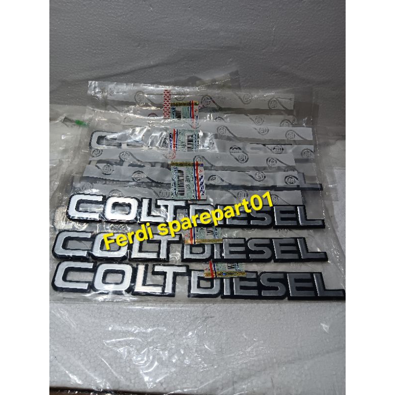 Emblem COLTDIESEL MITSUBISHI UMPLUNG RAGASA original MITSUBISHI KTB