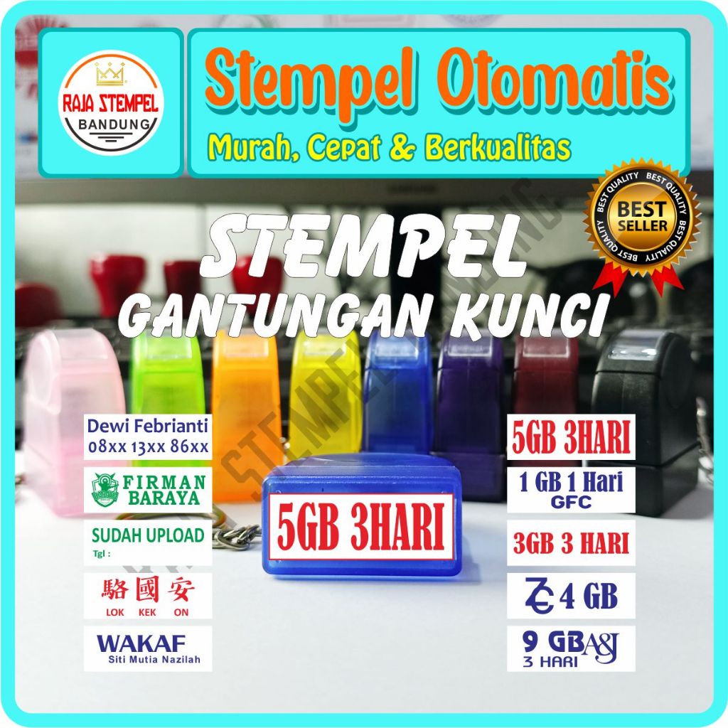 

STEMPEL GANTUNGAN KUNCI FLASH OTOMATIS I STAMPLE KECIL MINI BIDAN, NOMOR HP VOCER I STEMPLE VOUCHER