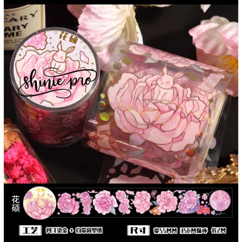 

[Sharing] Washi PET "Pink Flower