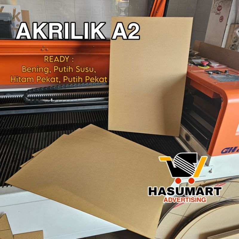 

Akrilik Lembaran A2 Tebal 2mm (Kaca Acrylic) / Akrilik 60×40cm