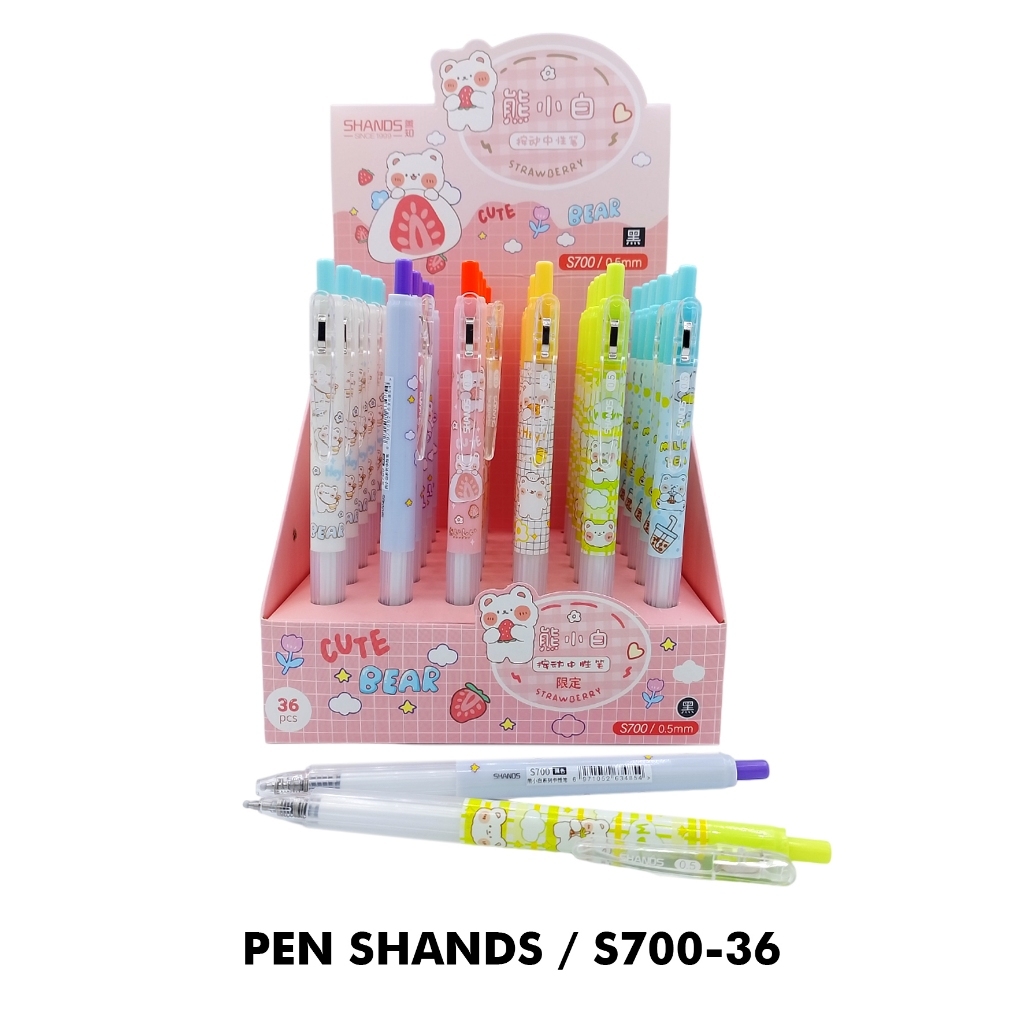 

SHANDS BALLPOINT GEL FANCY S700-36 - GEL PEN KARAKTER
