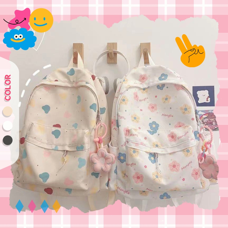 Tas Sekolah Gadis Korea In Lucu Kartun Cetak Ransel Harajuku Ulzzang Jepang Liar Lembut Gadis Tas Se