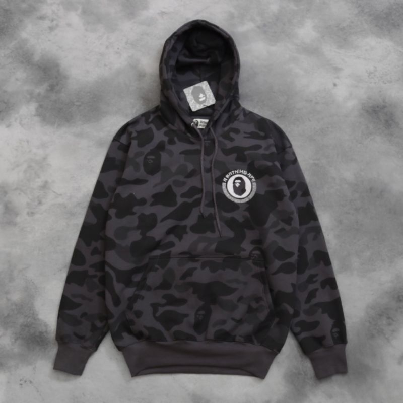 SWEATER HOODIE BAPE X AAPE GOLD FULLHANGTAG & LEBEL