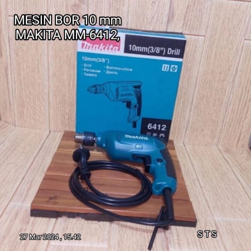 MESIN BOR BOLAK BALIK,10mm MAKITA 6412