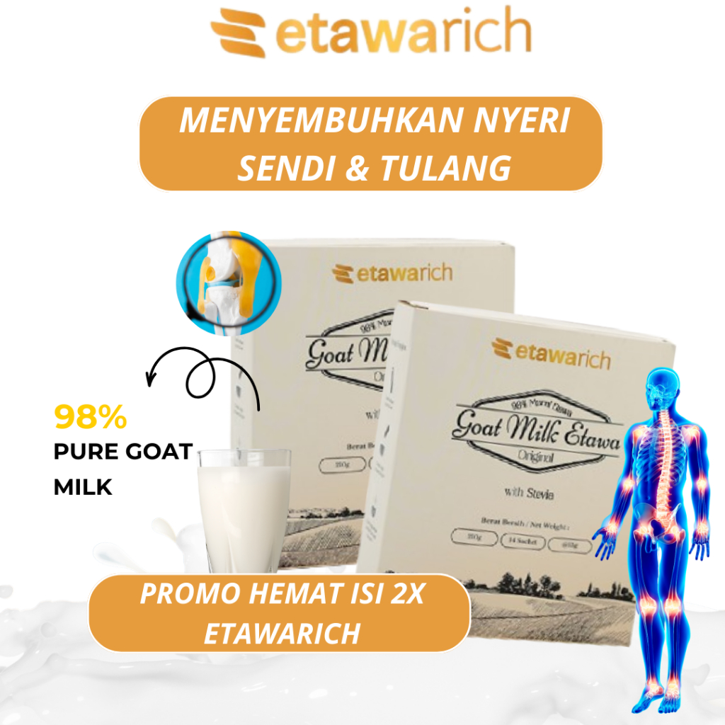 

Viral Etawarich Susu Etawa Ampuh Atasi Permasalahan Tulang dan Sendi BPOM Isi 2 Box