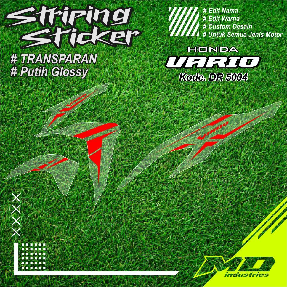 STRIPING TRANSPARAN CUSTOM VARIO NEW 125/150 2018-2021 Striping Vario Transparan