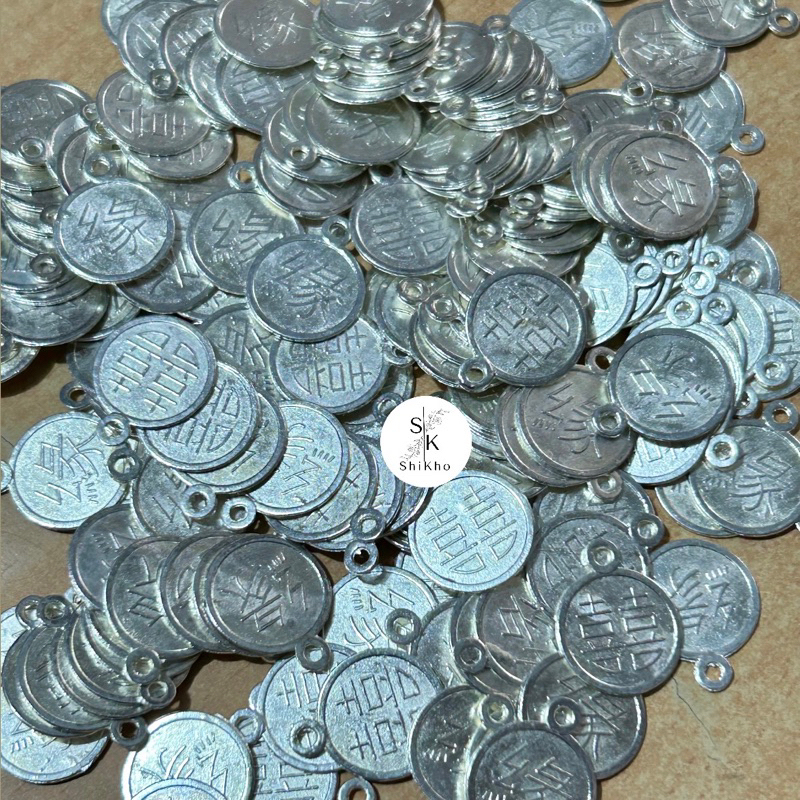 Yanci/Yuanci/Yenci Wedding sangjit silver kuping besar/kecil isi 30pcs