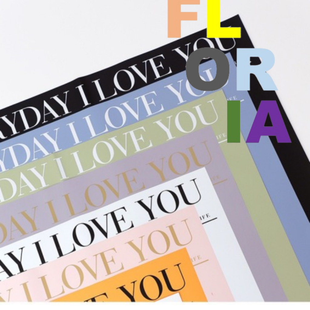 

5 Lembar 1073 Flower Wrapping Everyday I Love You Kertas Buket Bunga Flowers Packaging Gift Flower