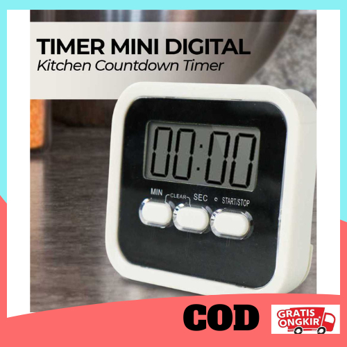 Timer Mini Digital Dapur Kitchen Countdown Timer/Timer Dapur Lucu/Timer Dapur Manual/Timer Masak Bun