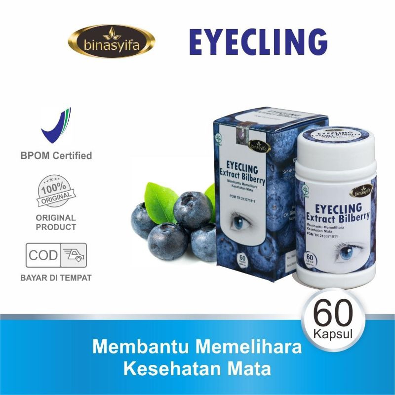 EYECLING BINASYIFA Extract Bilberry Obat Mata Minus Katarak