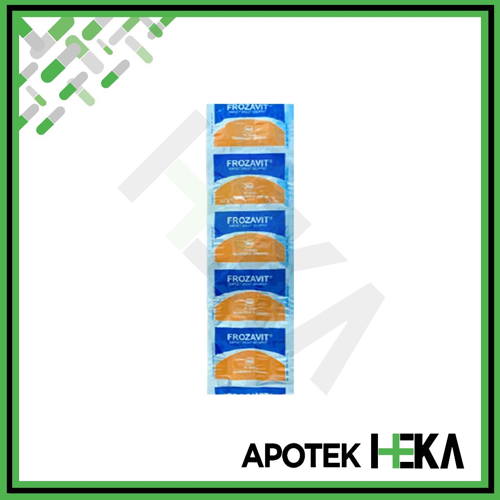 Frozavit Kaplet Strip isi 10 Tablet - Vitamin C E Zinc [JAKSEL]