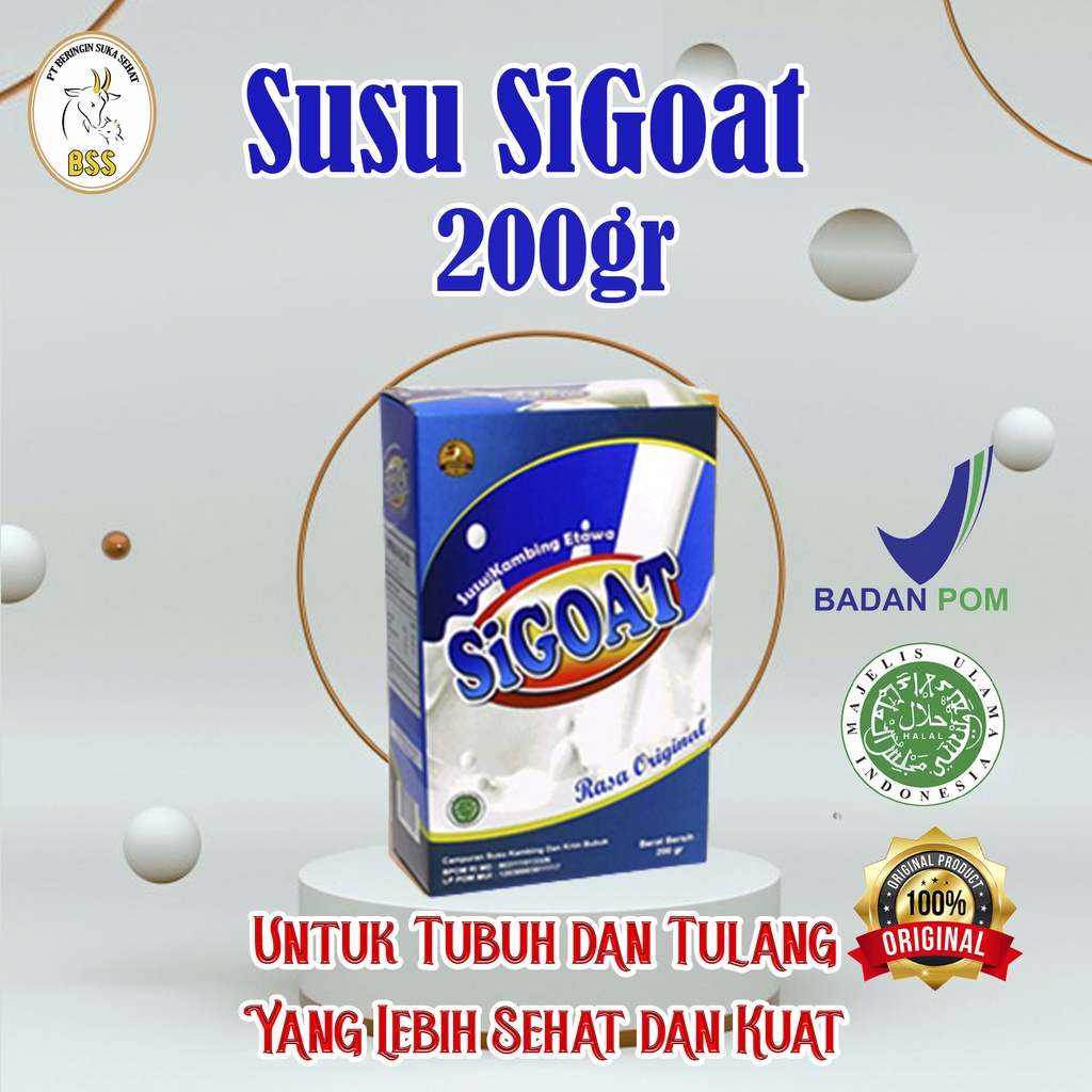 

SIGOAT SUSU KAMBING ETAWA PREMIUM RASA Original 200gr