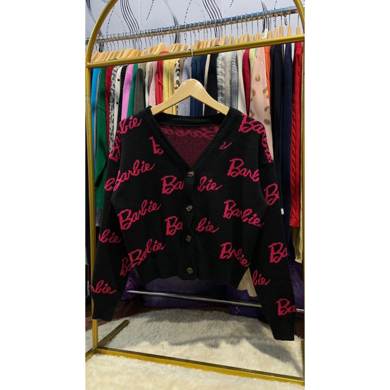 BLACK CARDIGAN BARBIE