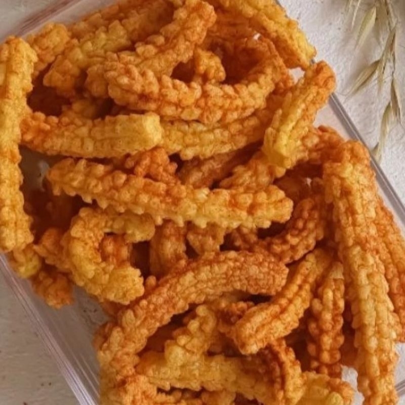 

[500gr] Kerupuk Manggar Pedas / Kerupuk Akar