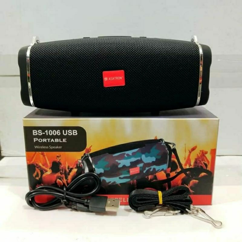 ASATRON BS-1006 USB PORTABLE BLUETOOTH SPEAKER / RADIO FM/ USB/ TF MUSIC PLAYER