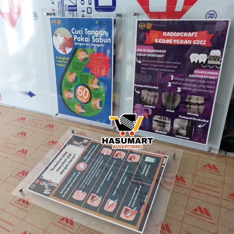 Frame A2 Akrilik (Frame Poster, Brosur, Sertifikat) Bingkai Akrilik